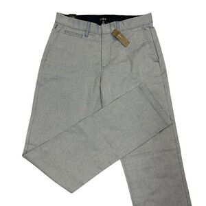 J Crew Oxford Tech Pants Mens 30X34 770 Straight Blue New with Tags NWT